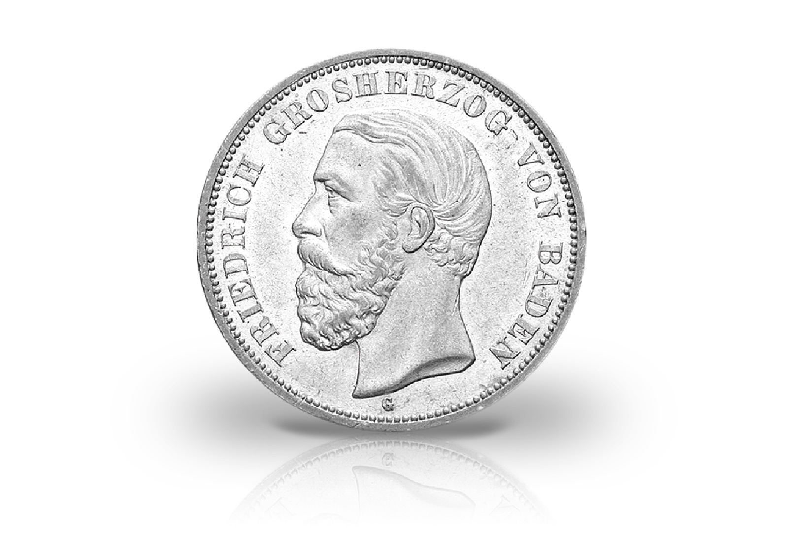 5 Mark 1891-1902 Deutsches Kaiserreich Baden Großherzog Friedrich I. Jaeger-Nr. 29