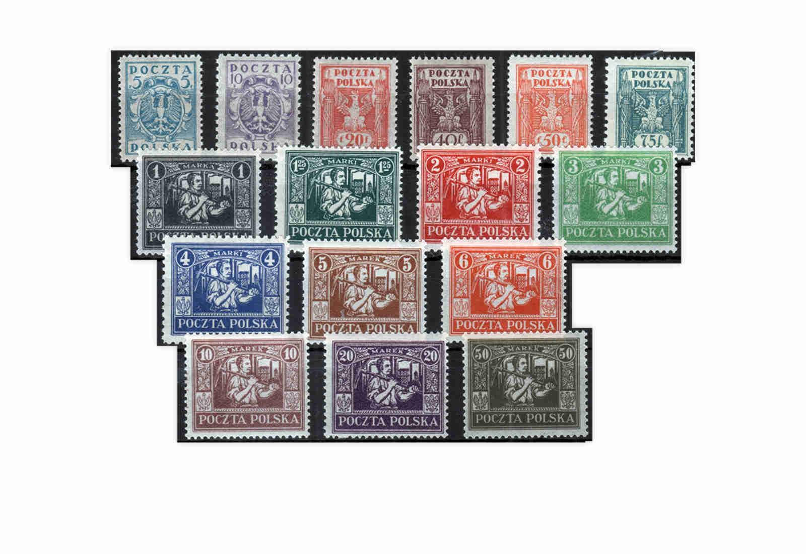 Östliches Oberschlesien Mi.Nr. 1/16 postfrisch Deutsches Abstimmungsgebiet