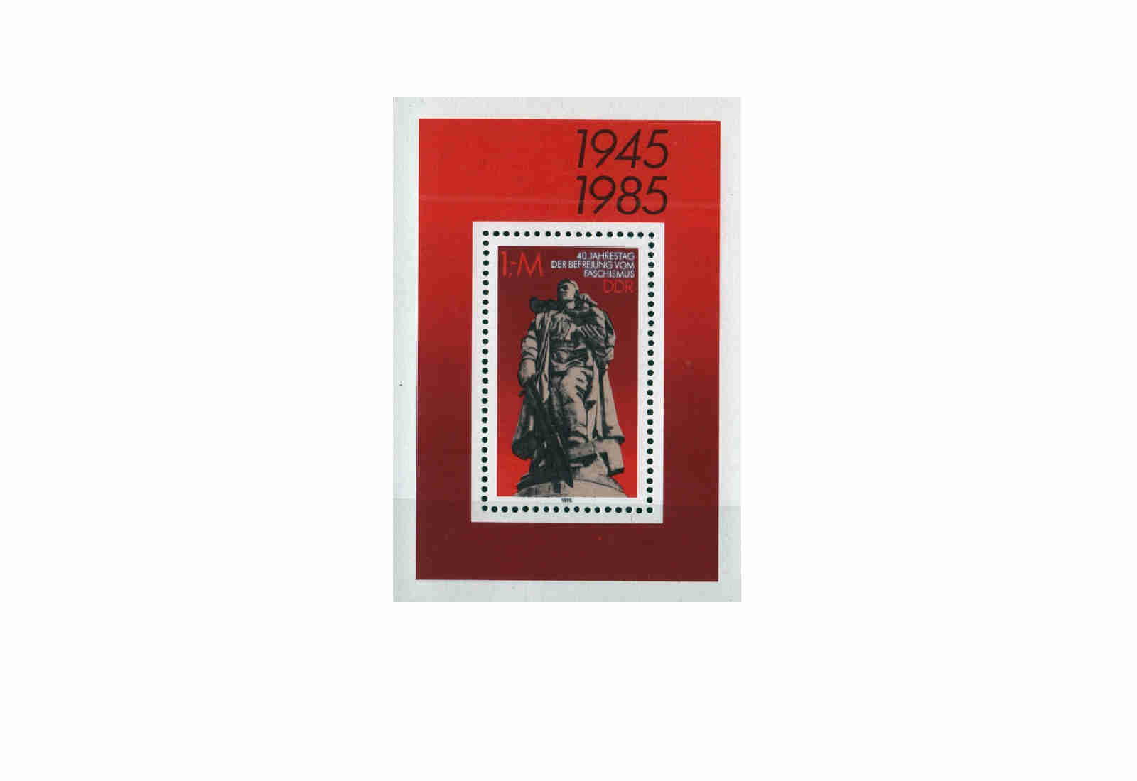 DDR Block 82 Berlin-Treptow Ehrenmal 1985 postfrisch