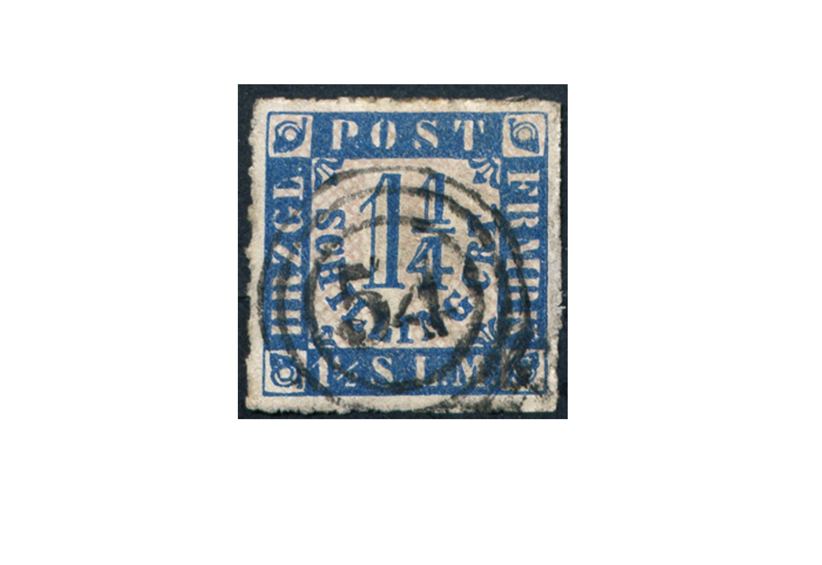 Briefmarke Altdeutschland Schleswig-Holstein Freimarke 1864 Michel-Nr. 7 gestempelt
