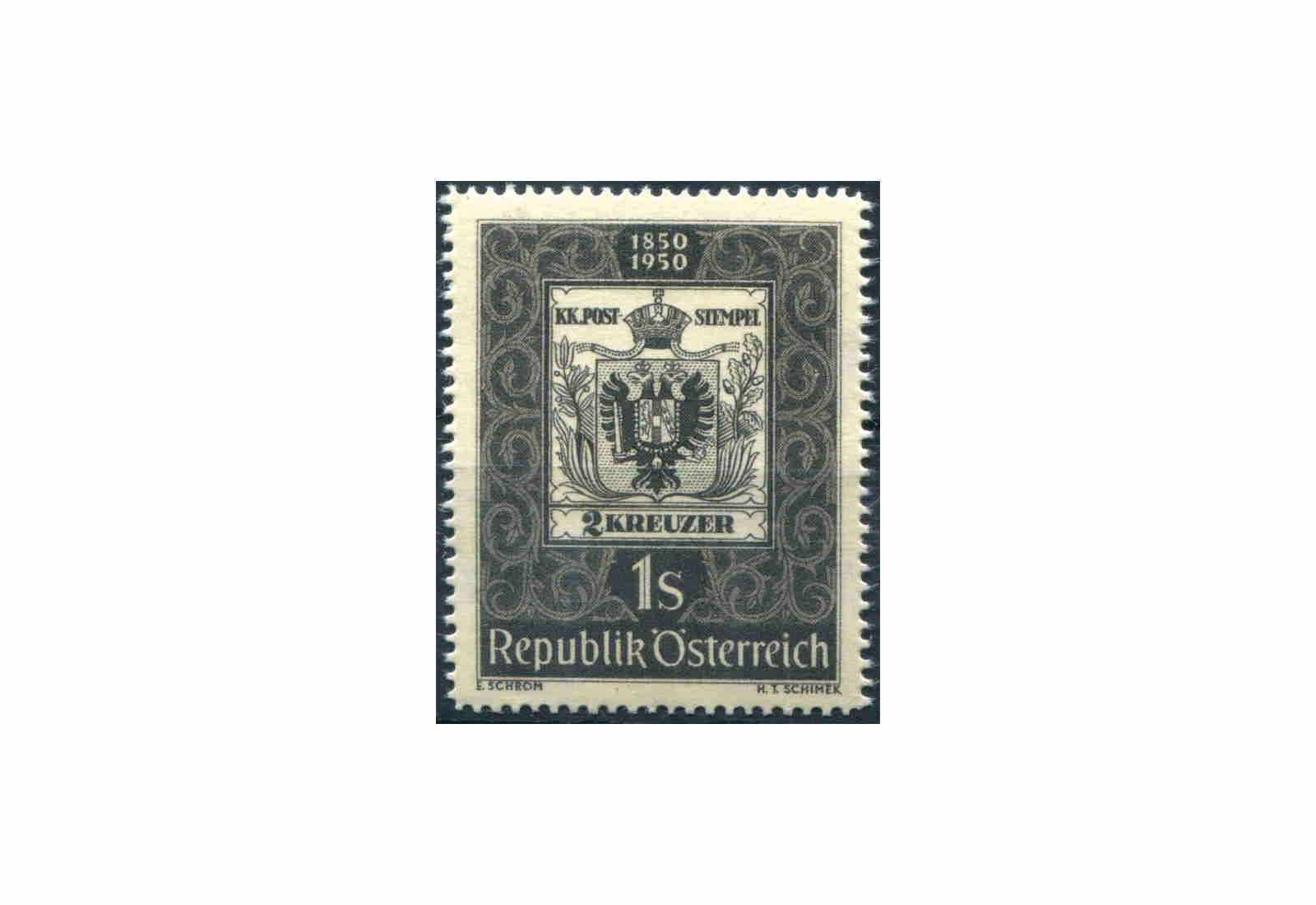 Briefmarke Österreich 100 Jahre österreichische Briefmarke 1950 Michel-Nr. 950 postfrisch