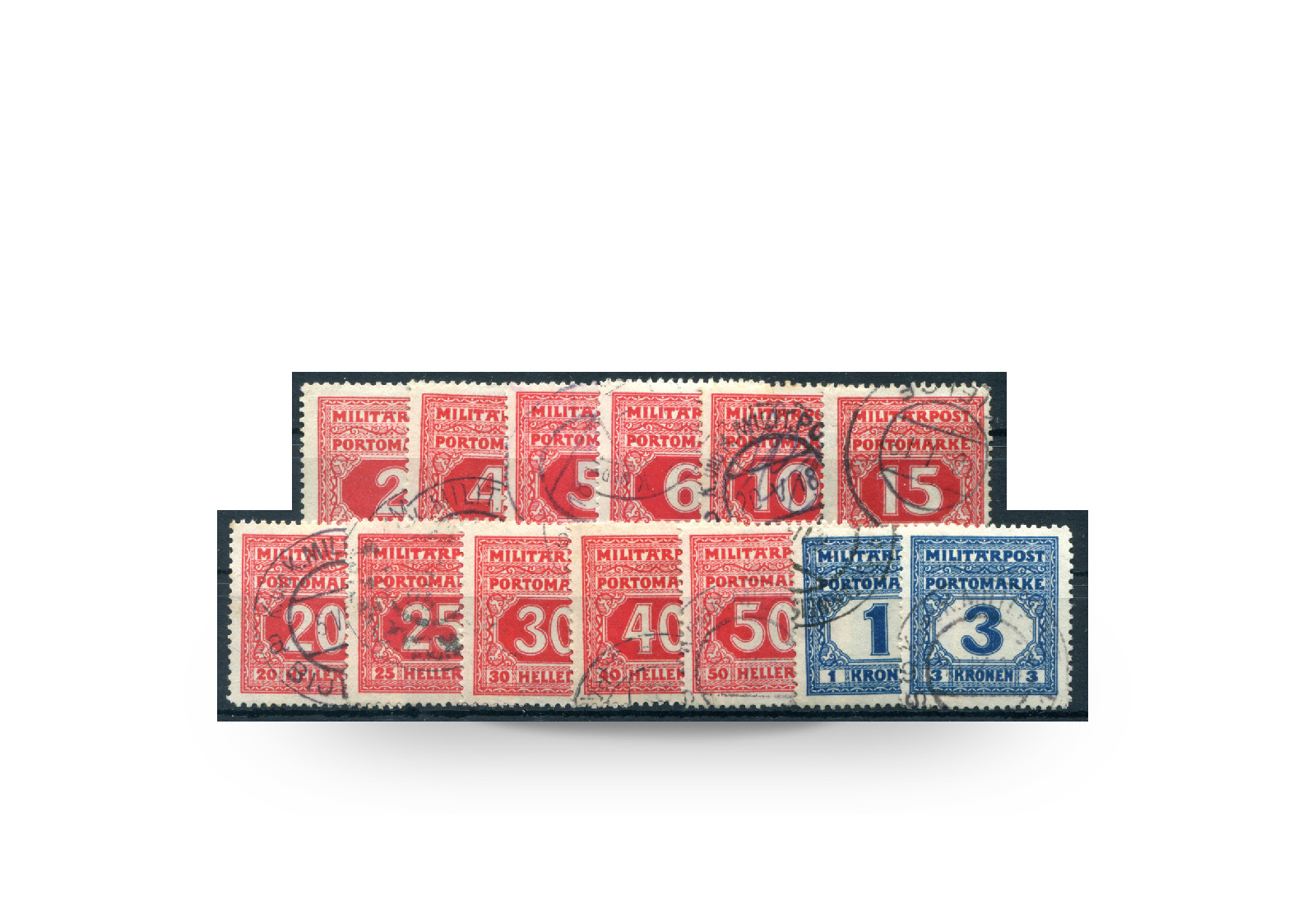 Briefmarke Österreich/Bosnien Herzegowina 1916 Michel-Nr. 14/26 postfrisch