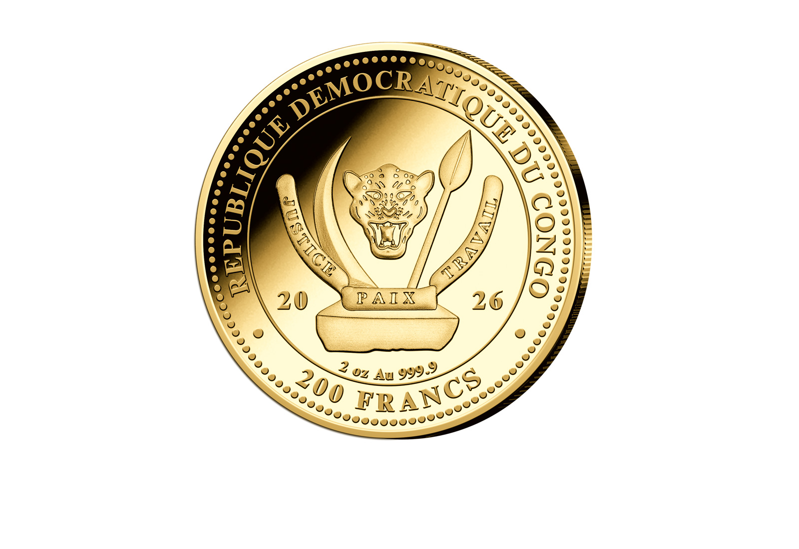 Worlds Wildlife Hai 999,9er Gold 2oz ø65mm