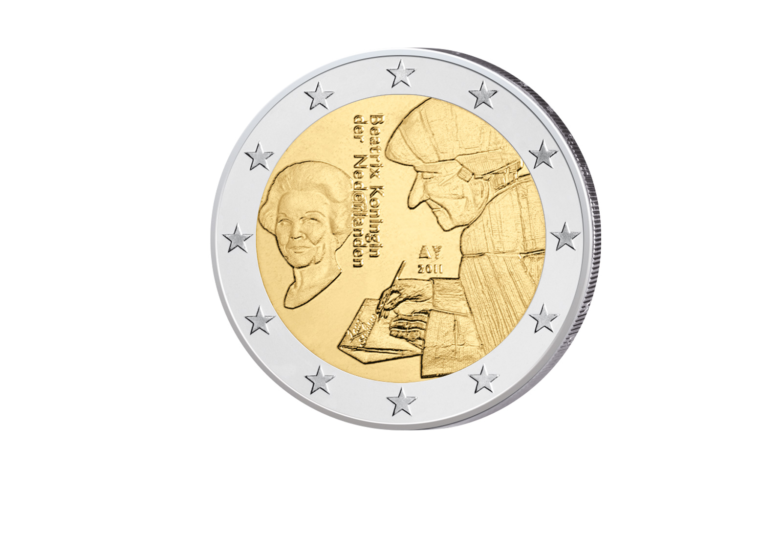 2 Euro 2011 Niederlande Erasmus Lob der Torheit bfr.