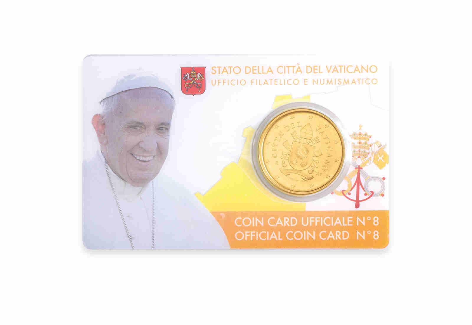 Vatikan 50 Cent Coincard 2017 Papst Franziskus