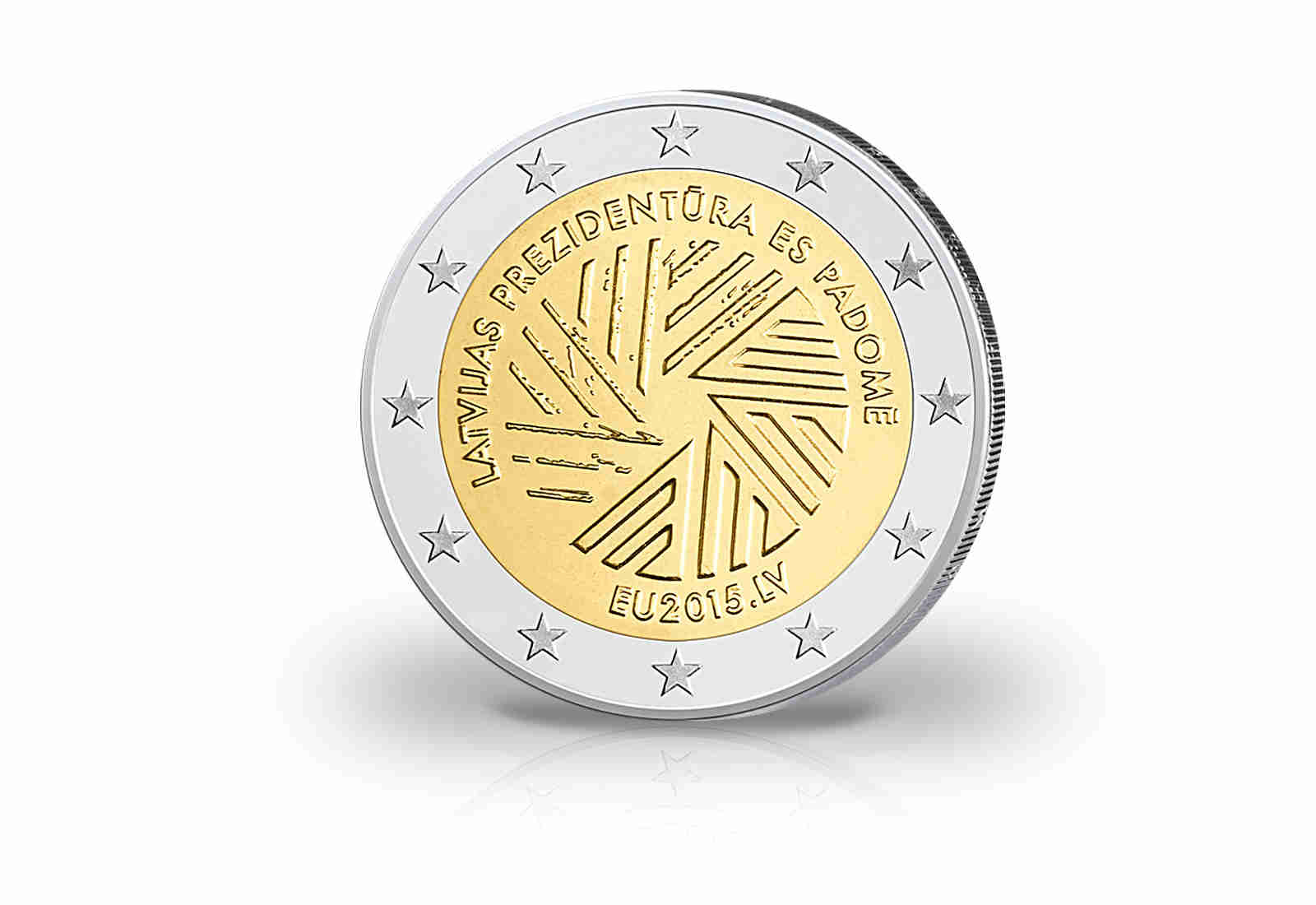 2 Euro 2015 Lettland Vorsitz Lettlands im EU Rat bfr.