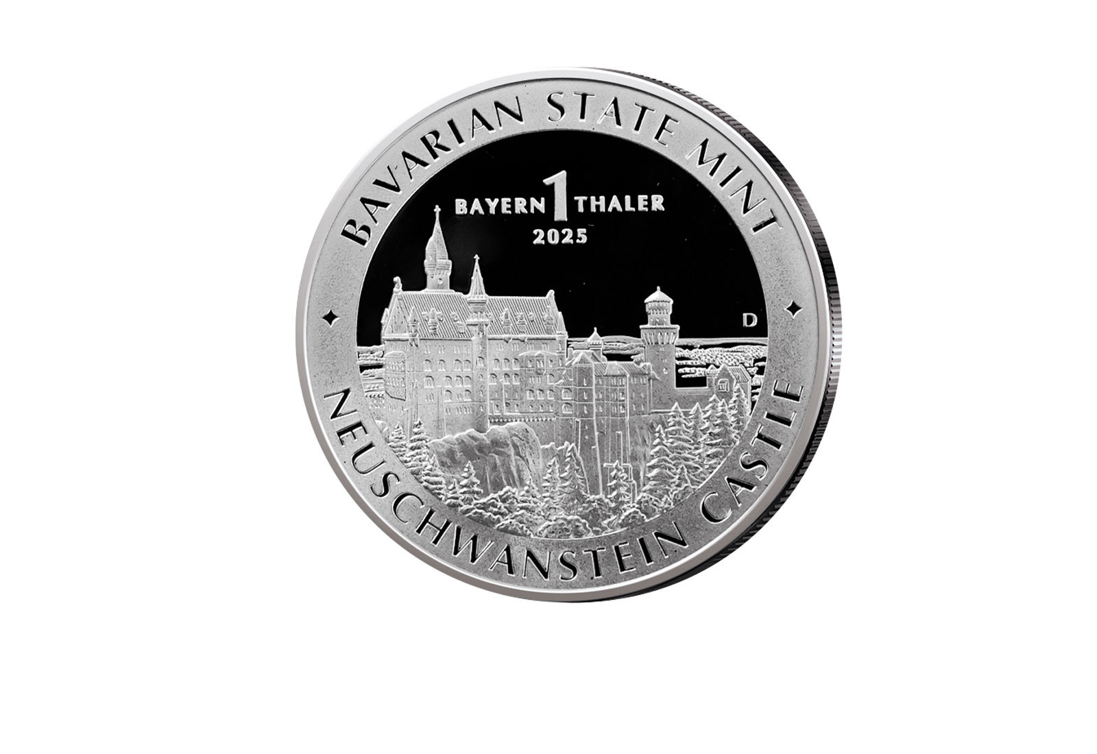 Silbermünze 1 oz 1 Bayern Thaler 2025 Schloss Neuschwanstein st