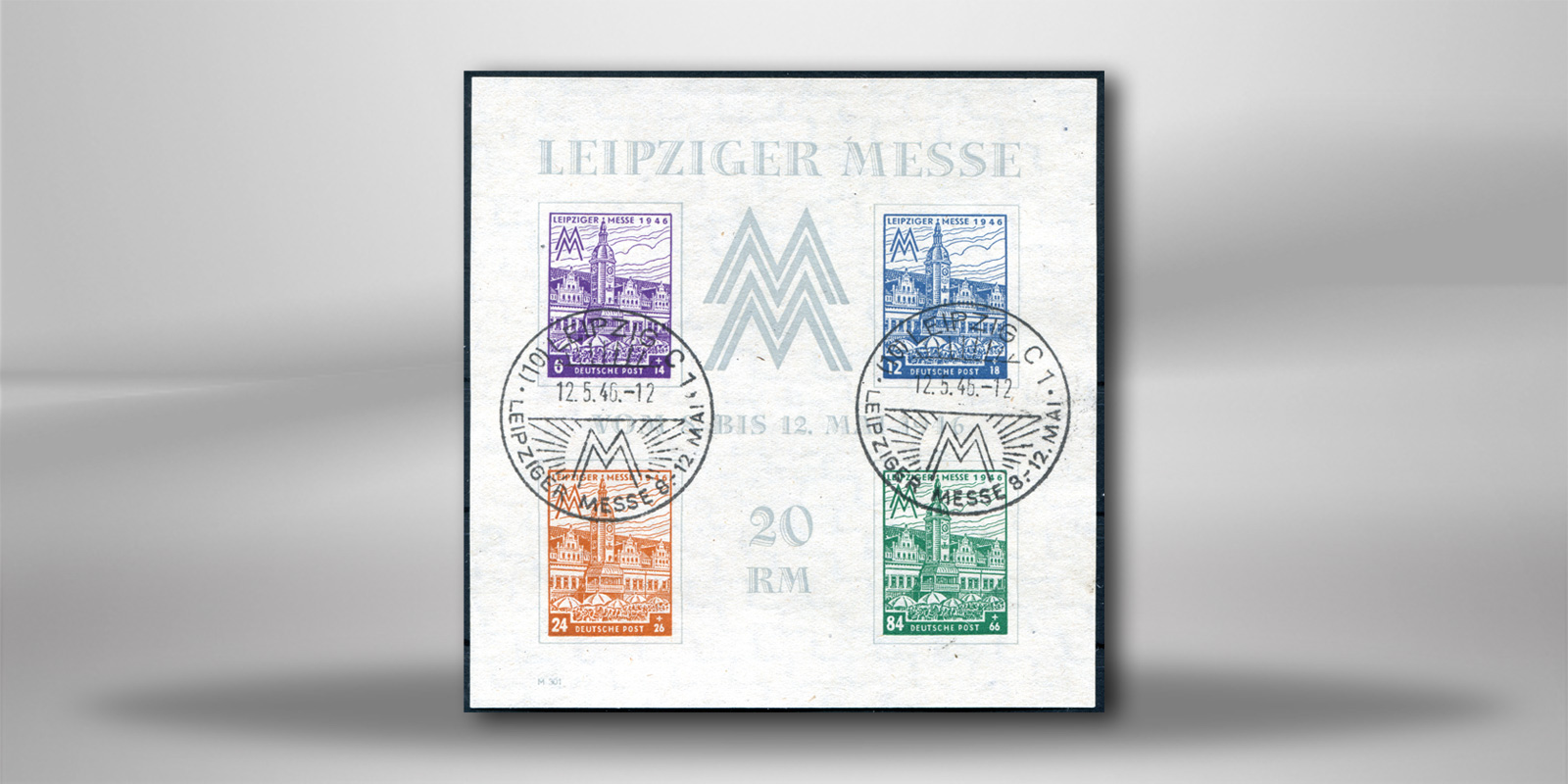 SBZ Block 5 X gestempelt Leipziger Messe 1946