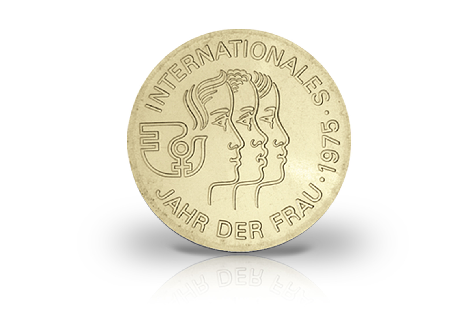 5 Mark Gedenkmünze 1975 DDR Internationales Jahr der Frau Jaeger-Nr. 1558