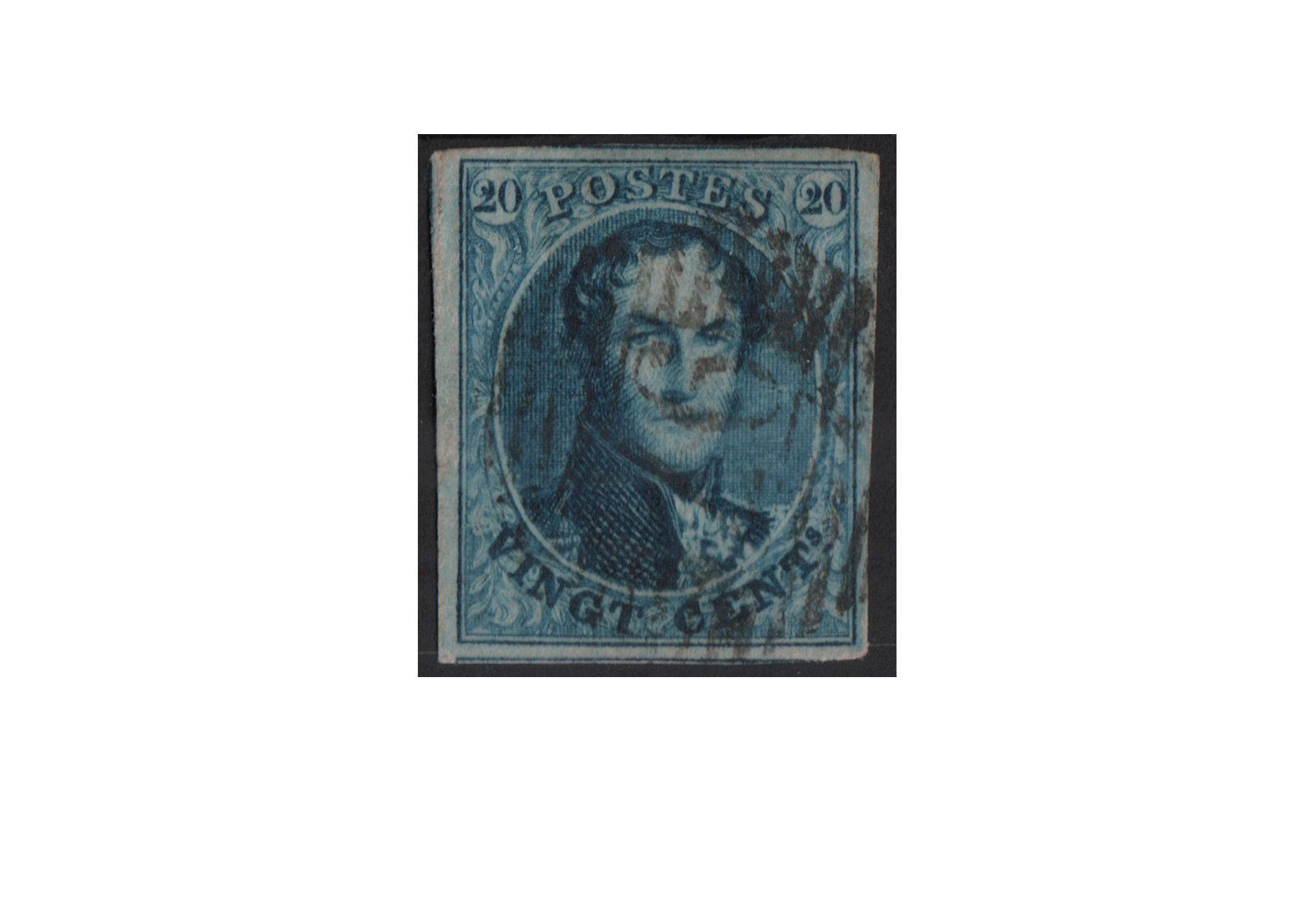 Belgien Leopold I. 1858/1861 Michel-Nr. 8 I gestempelt