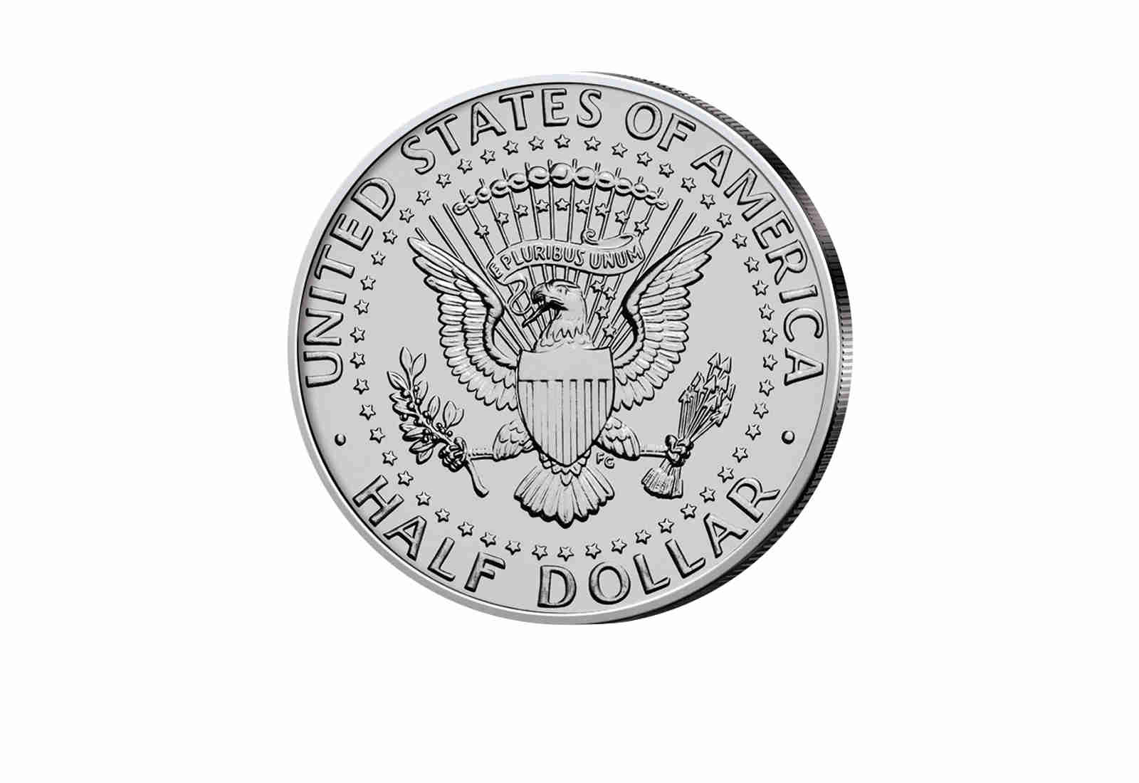 ½ Kennedy-Dollar USA mit Farbapplikation Franklin Pierce Serie: Presidents of the US