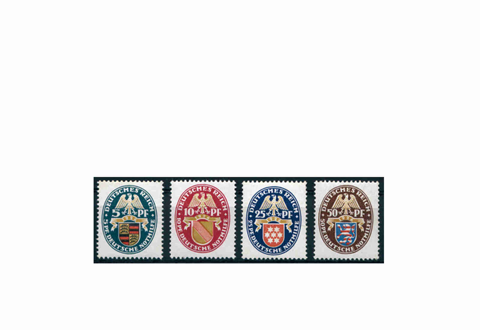 Briefmarken Deutsches Reich 1926 Michel-Nr. 398/401 postfrisch
