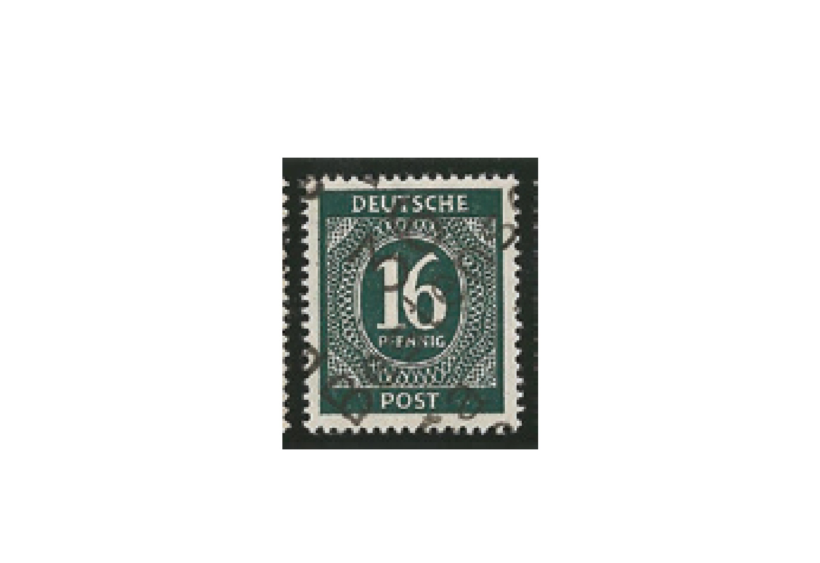 SBZ Bezirkshandstempel - Ziffernausgaben 1948 Michel Nr. I k gestempelt geprüft