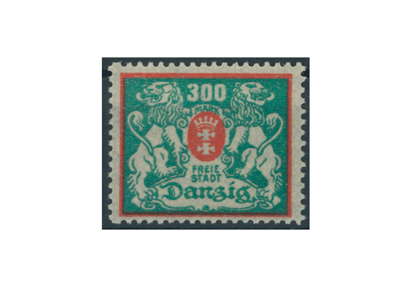 Briefmarke Deutsches Reich Freie Stadt Danzig 1920-1939 Michel-Nr. 130 Falz