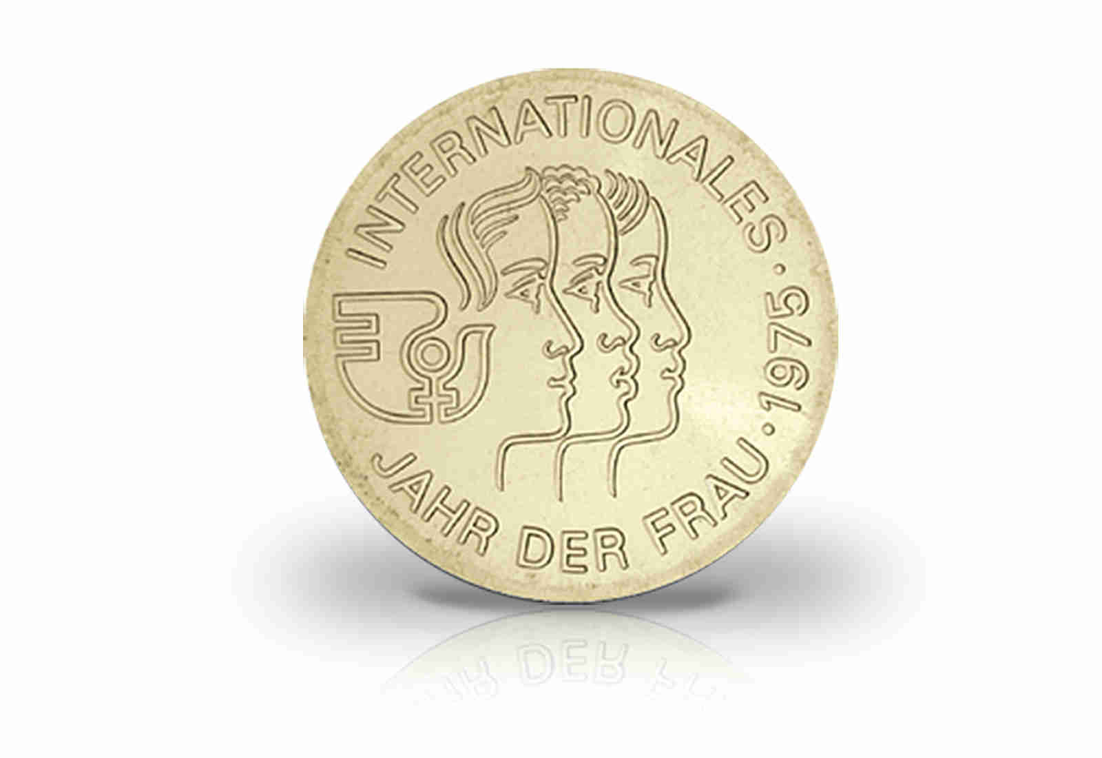 5 Mark Gedenkmünze 1975 DDR Internationales Jahr der Frau Jaeger-Nr. 1558