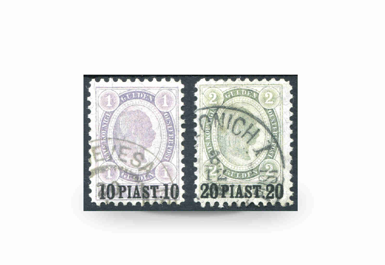 Briefmarken Österreich/Levante Franz Joseph 1896 Michel-Nr. 30/31 postfrisch