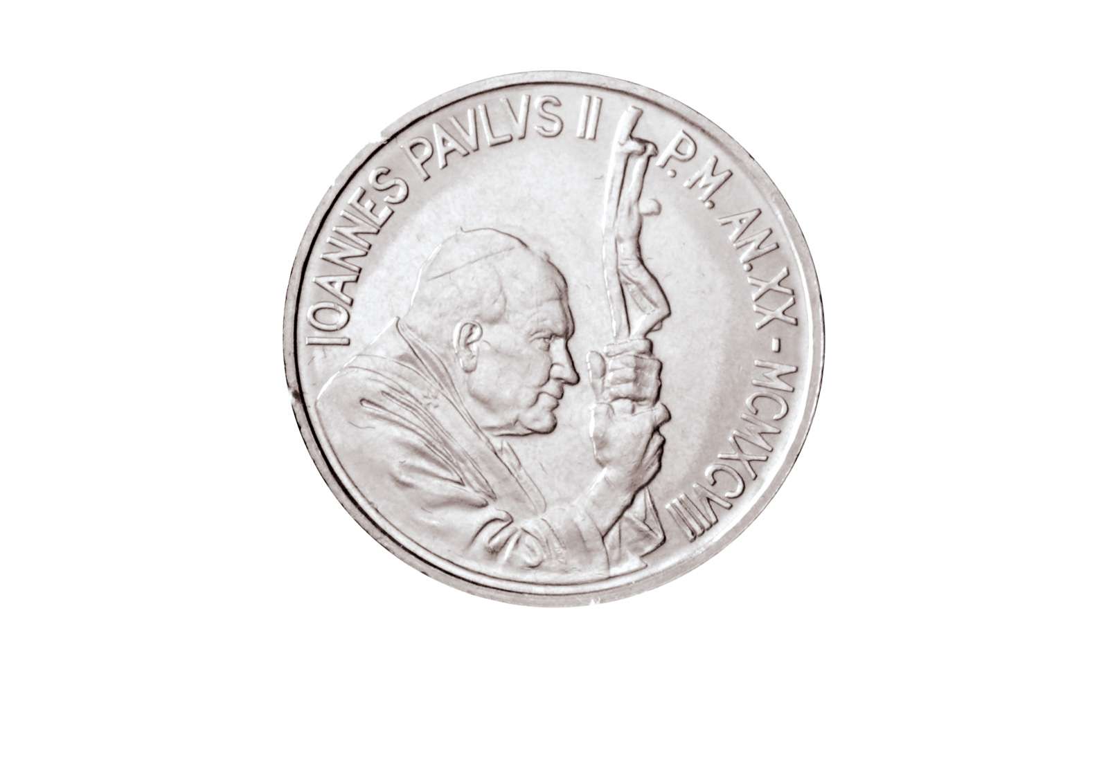 100 Lire 1998 Vatikan Papst Johannes Paul II. Frau vor Globus