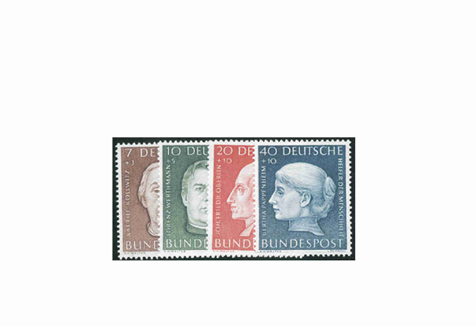 Briefmarken BRD Wohlfahrt 1954 Michel-Nr. 200-203 postfrisch