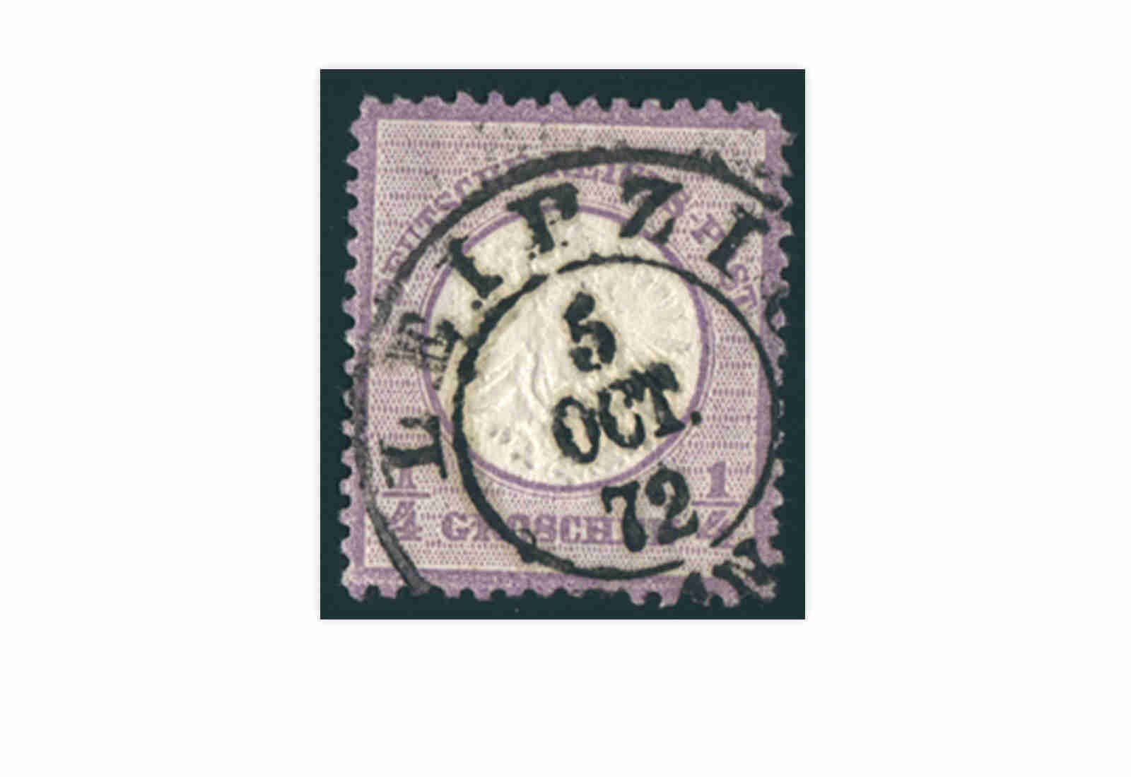 Briefmarke Deutsches Reich Brustschild 1872 Michel-Nr. 16 gestempelt