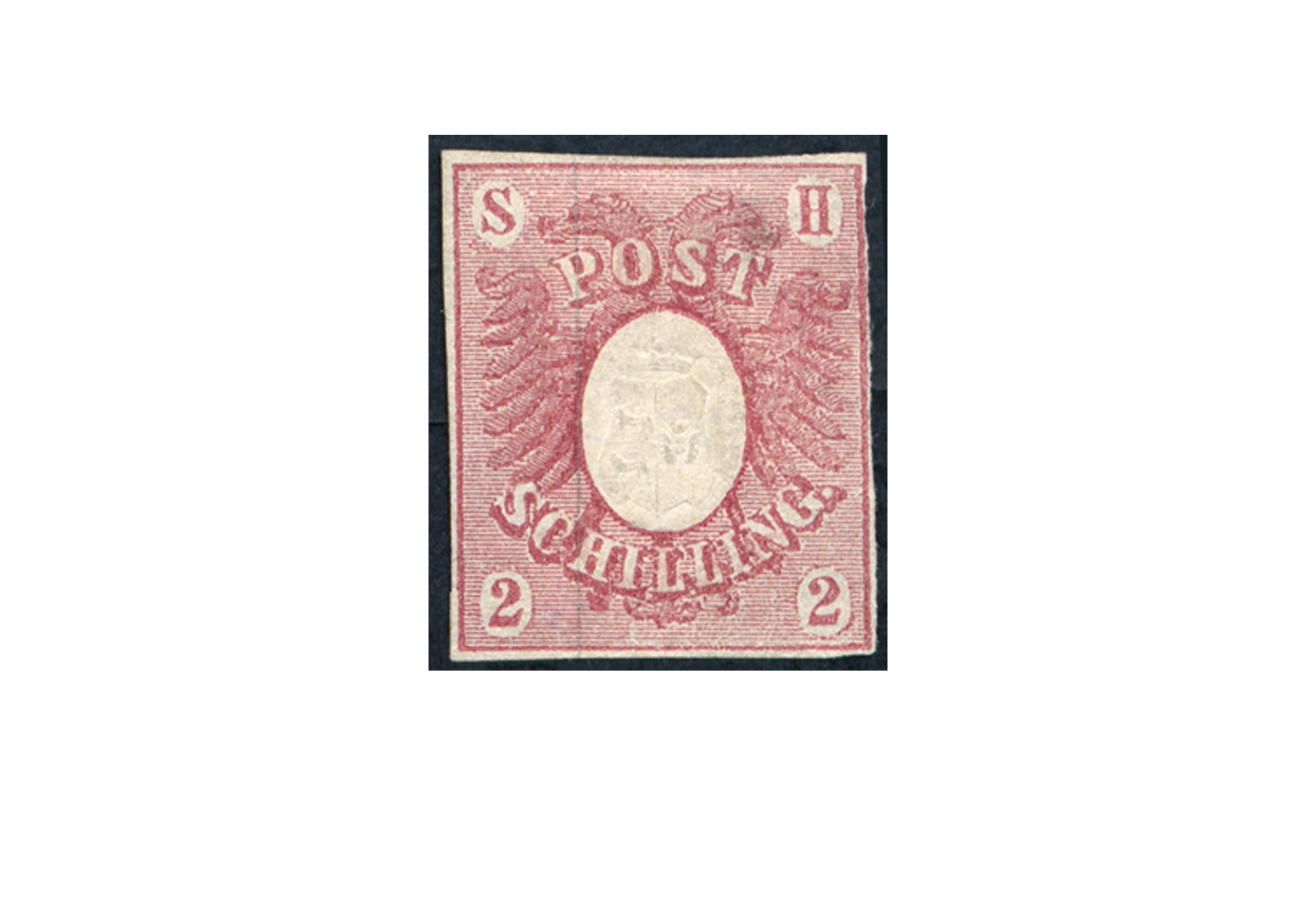 Briefmarke Altdeutschland Schleswig-Holstein Freimarke 1850 Michel-Nr. 2 ungebraucht ohne Gummierung