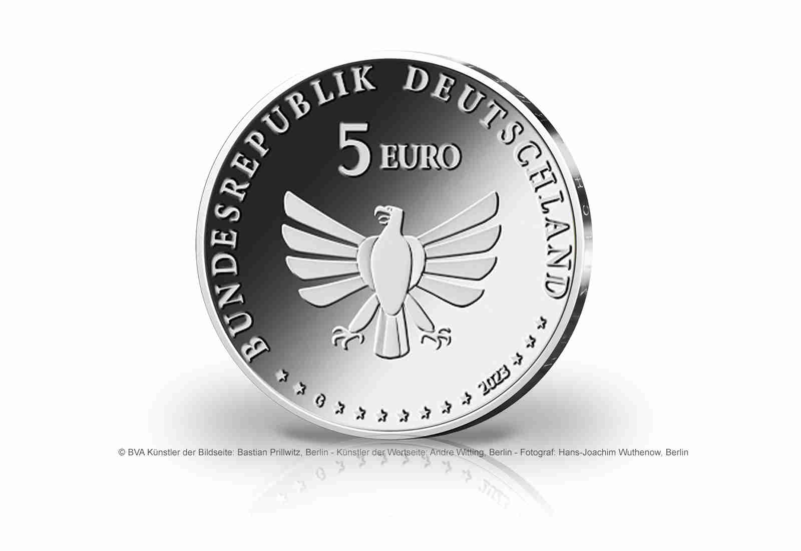 5 Euro 2023 Deutschland Schwalbenschwanz PP Prägestätte G