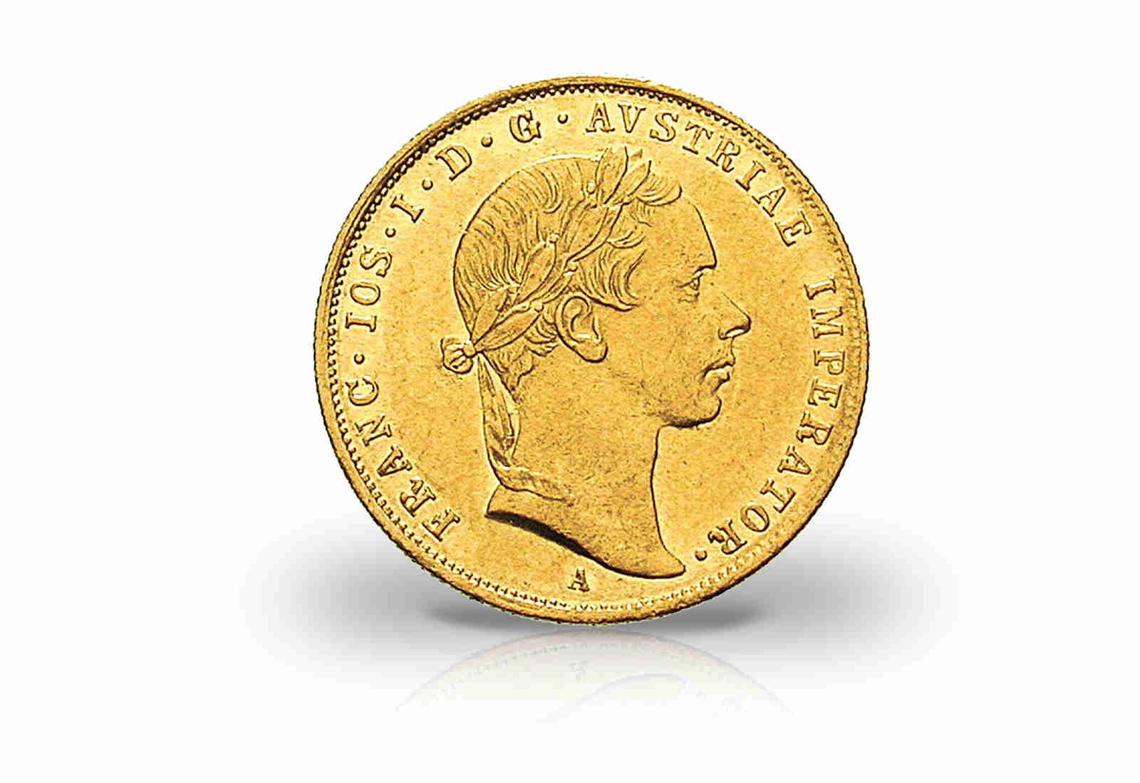 1 Dukat Goldmünze 1852-1859 Österreich Franz Joseph I. ss/vz