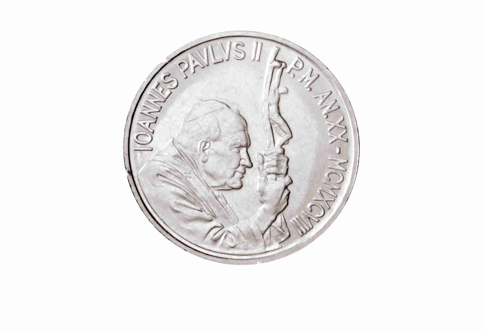 100 Lire 1998 Vatikan Papst Johannes Paul II. Frau vor Globus