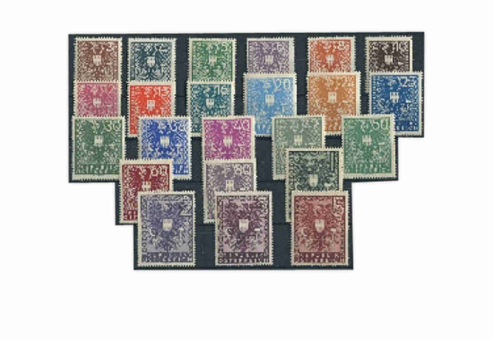 Österreich Frühausgaben Michel 697 / 719 postfrisch