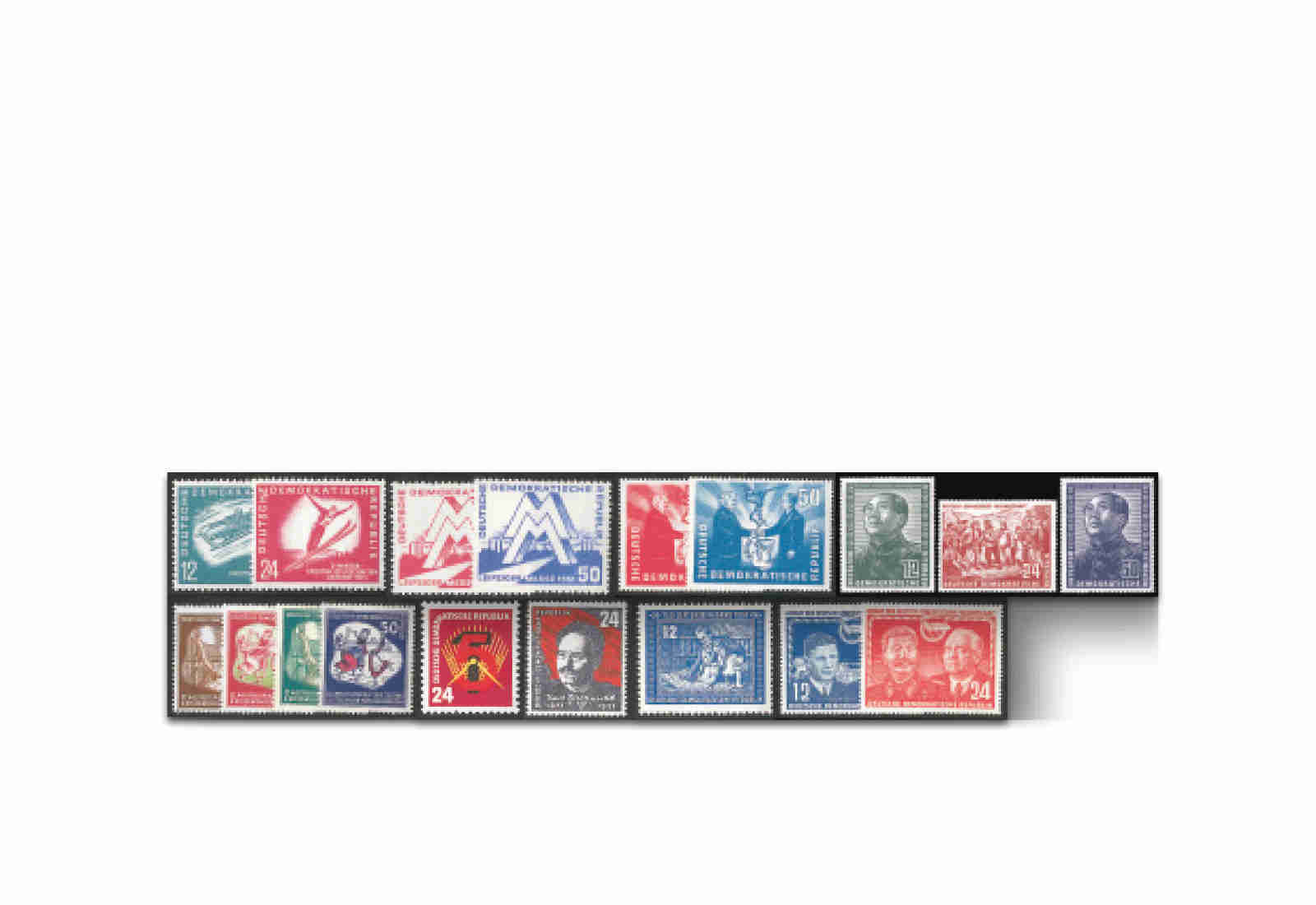 DDR Jahrgang 1951 Mi.Nr. 280-297 **