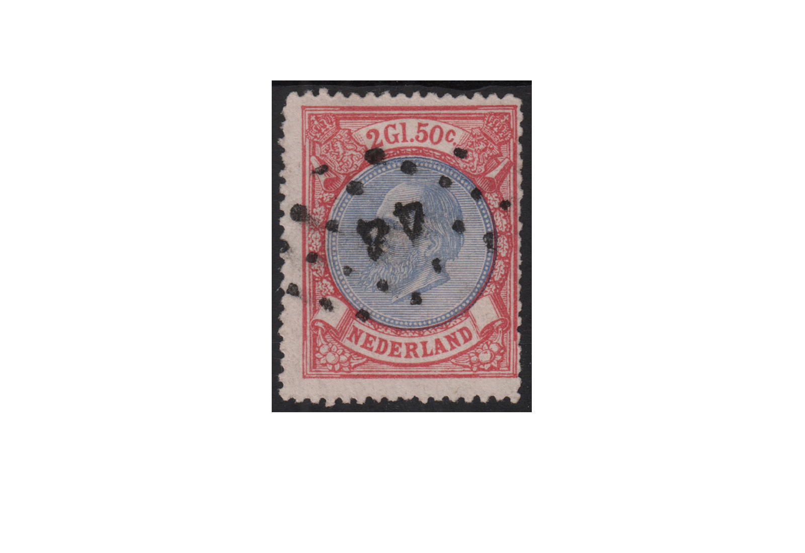 Niederlande Willem III. 1872/1888 Michel-Nr. 29 gestempelt