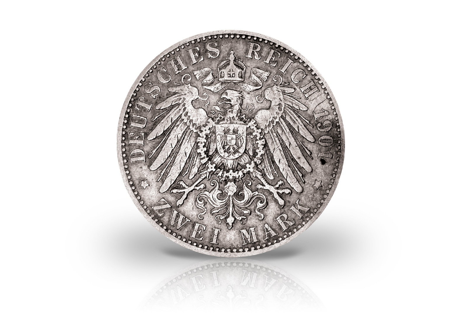 Großherzogtum: Mecklenburg -Schwerin 2 Mark 1901 Friedrich Franz IV J. 85