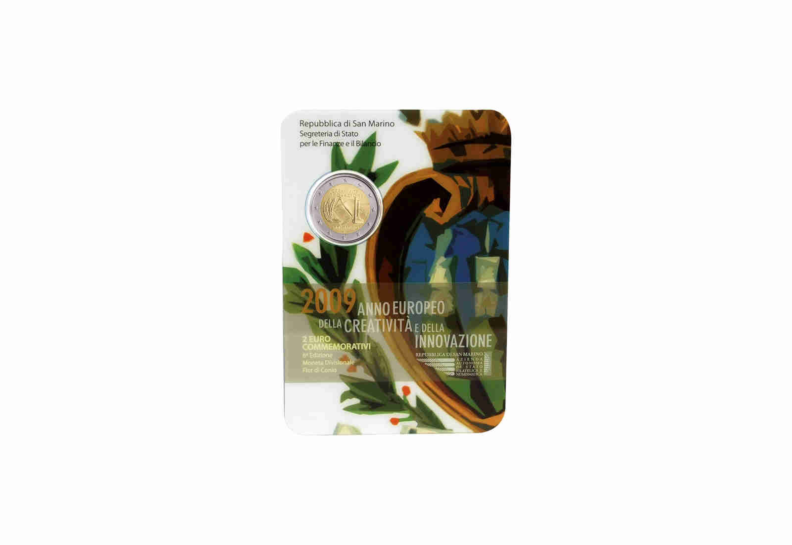 2 Euro 2009 San Marino Kreativität und Innovation st