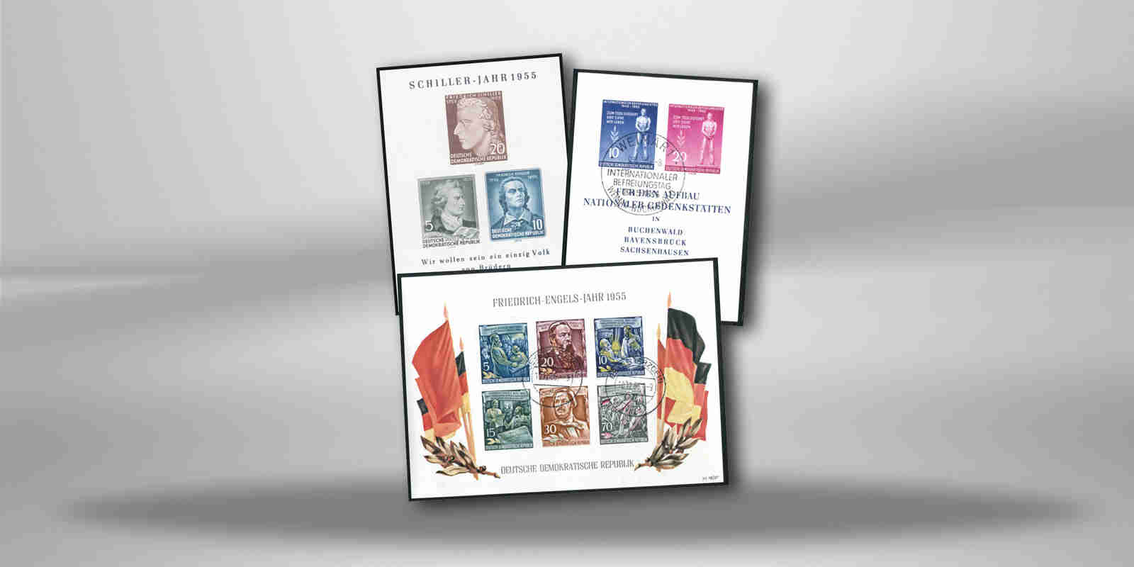 Briefmarken DDR Block 1955 Michel-Nr. 11-13 gestempelt