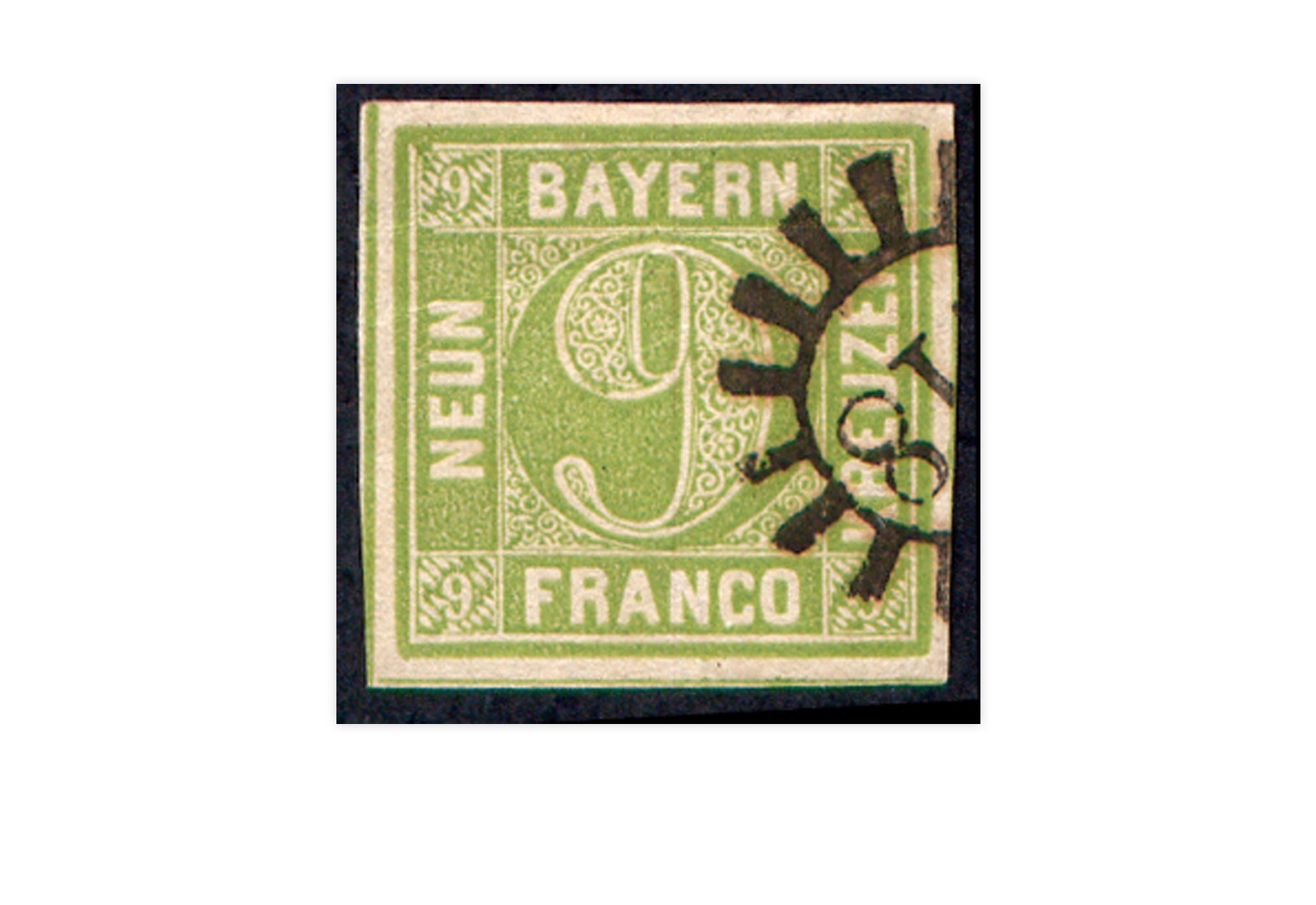 Briefmarke Altdeutschland Bayern Freimarke 1850 Michel-Nr. 5 gestempelt