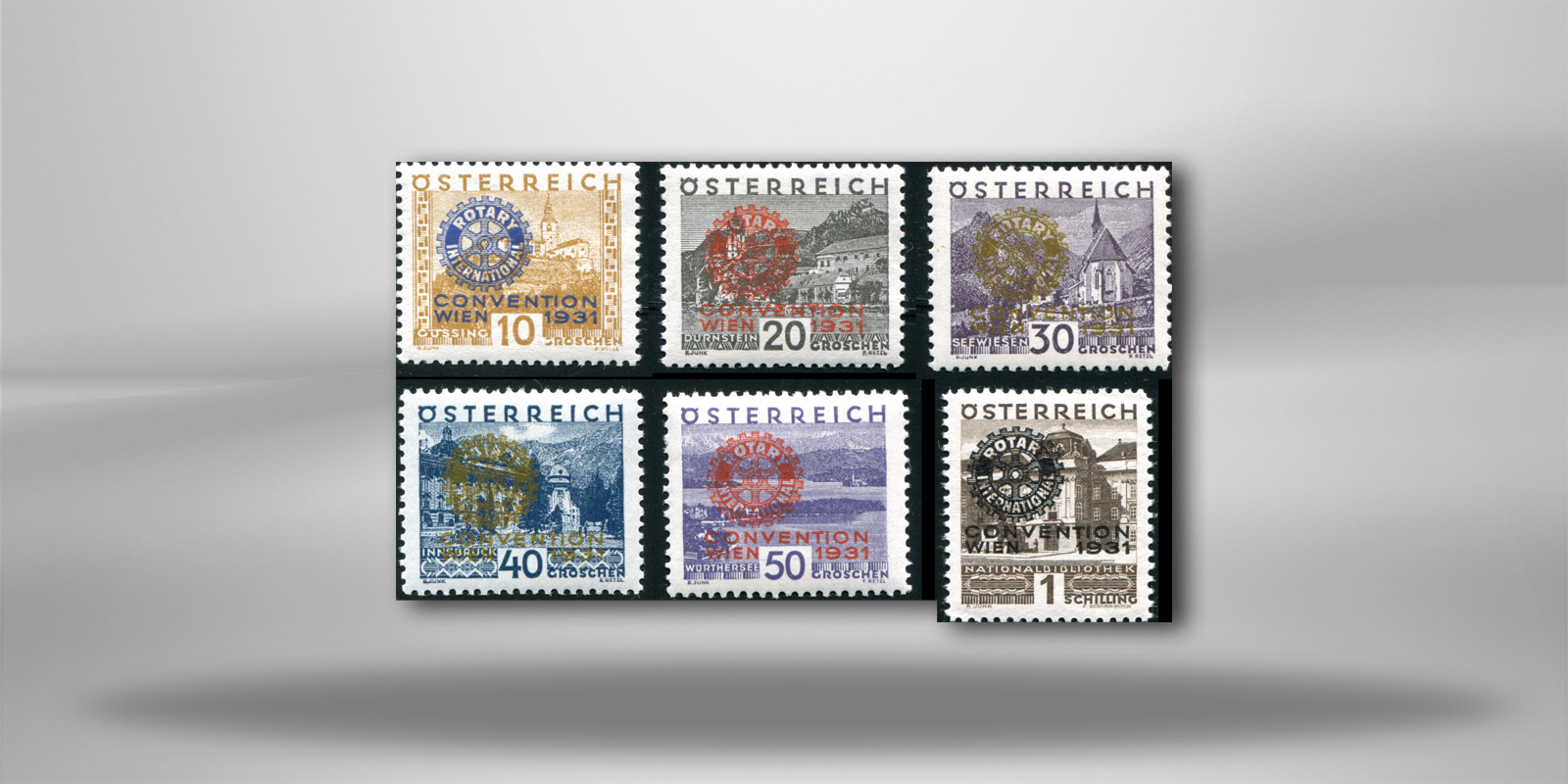 Österreich Briefmarken Rotary International 1931  Mi.Nr. 518/523 **