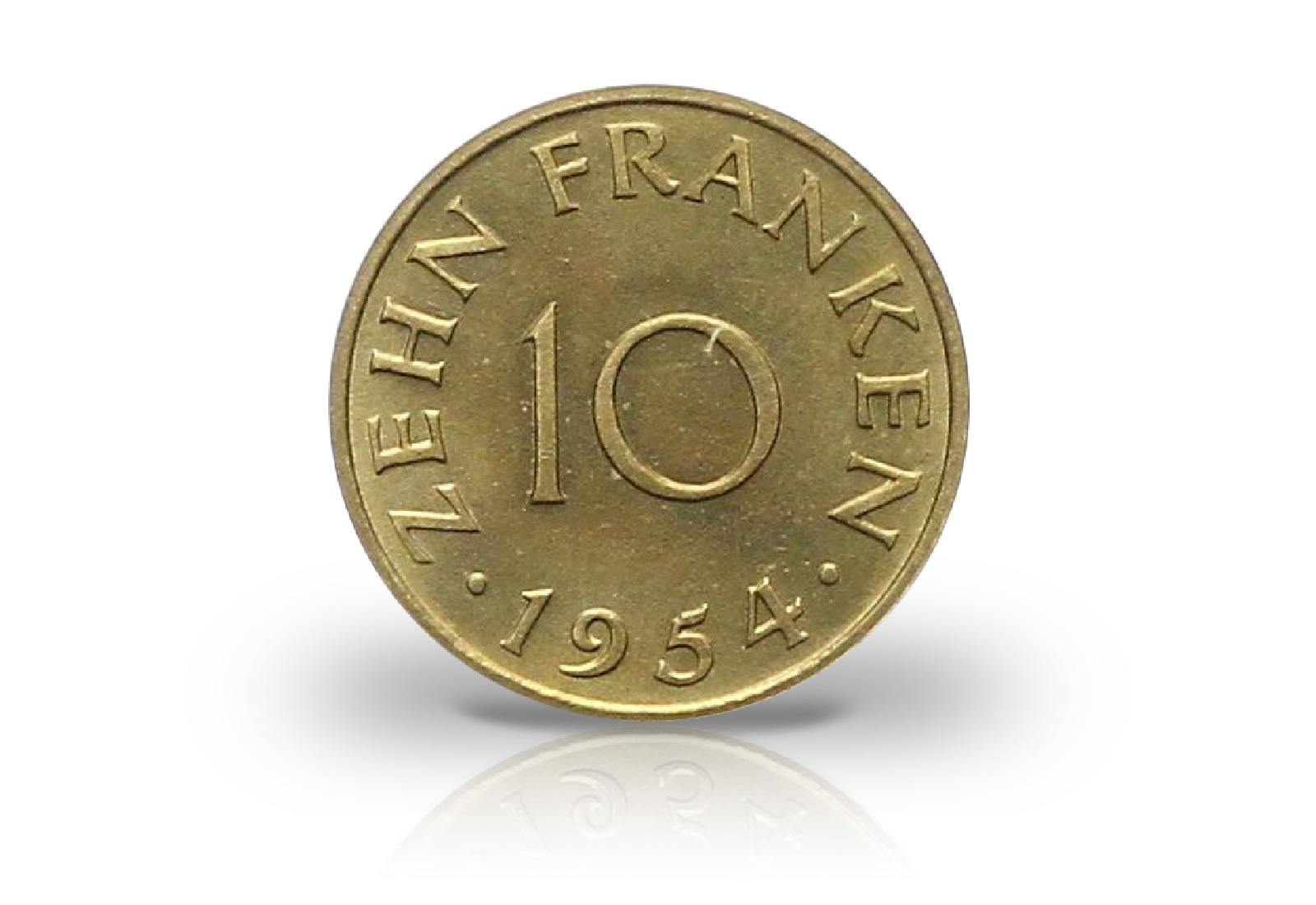 10 Franken 1954 Saarland Jaeger-Nr. 801