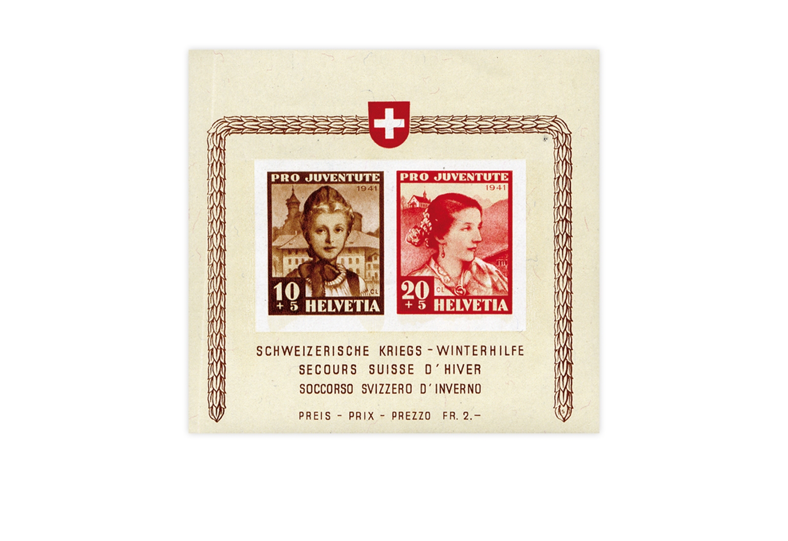 Schweiz Block 6 Pro Juventute 1941 postfrisch