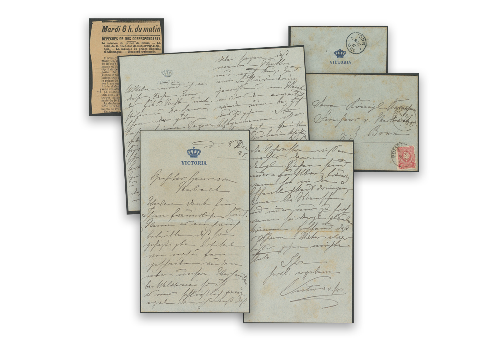 Autograph 1887 Victoria von GB und Irland Tochter Queen Victoria