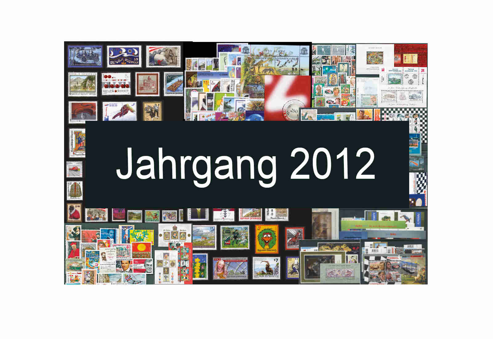 Österreich Jahrgang 2012 Michel Nr. 2971 bis 3042  gestempelt