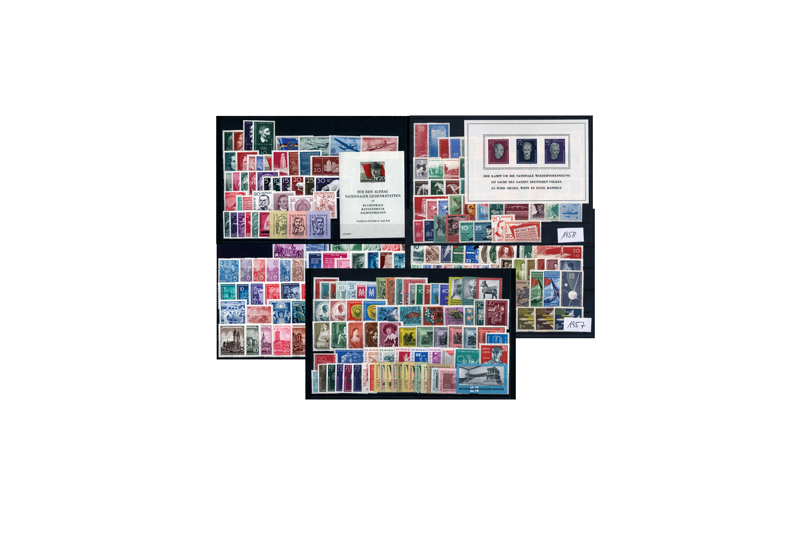 Briefmarken DDR 1955-1959 Michel-Nr. 447-745 gestempelt