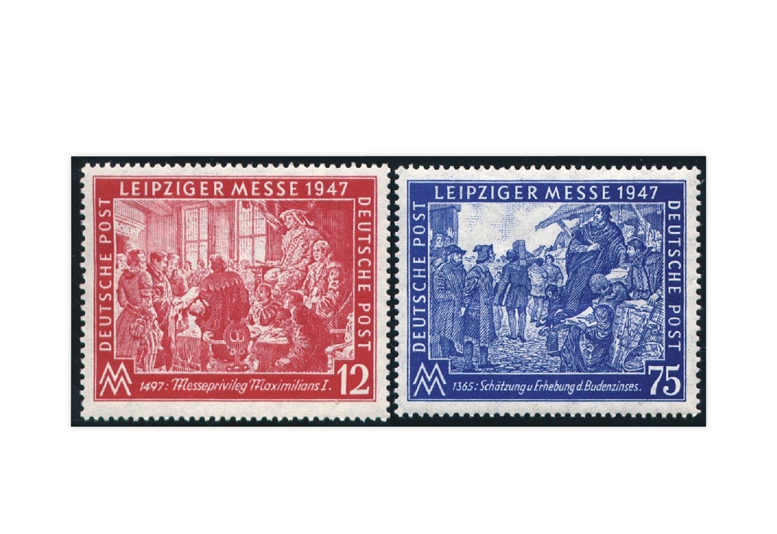 Alliierte Besetzung Leipziger Herbstmesse Mi.Nr. 965/966 gestempelt