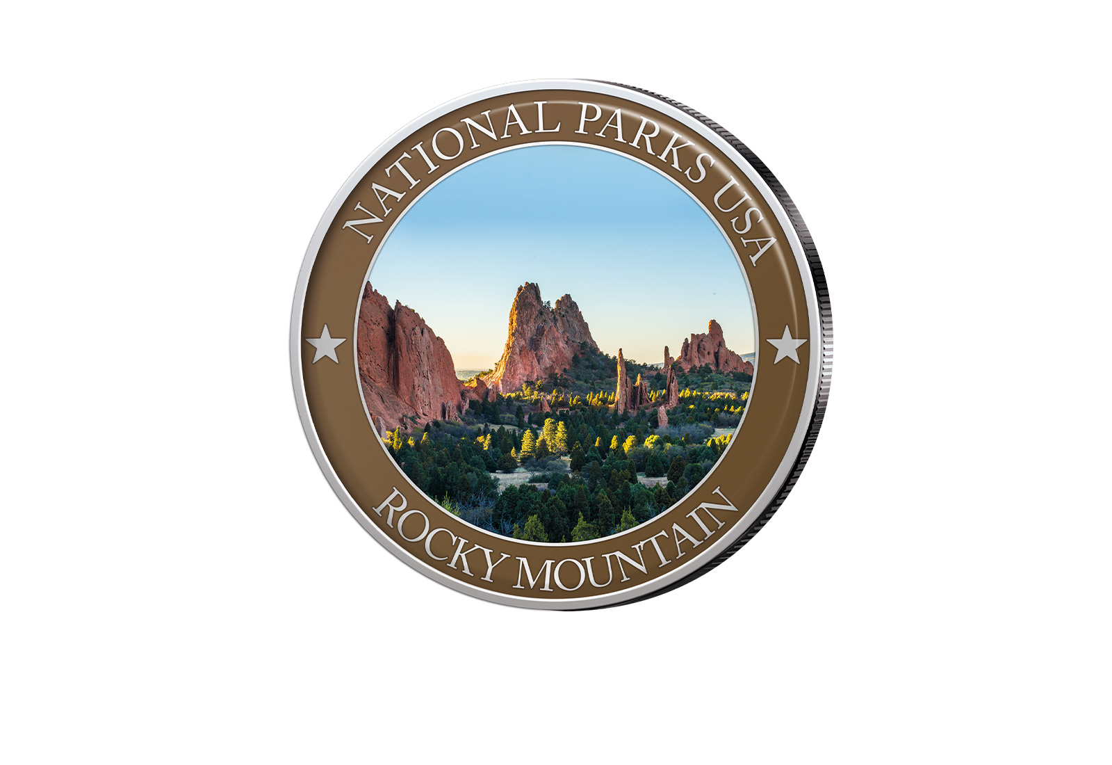 1/2 Dollar USA Rocky Mountain Serie National Parks USA mit Farbapplikation