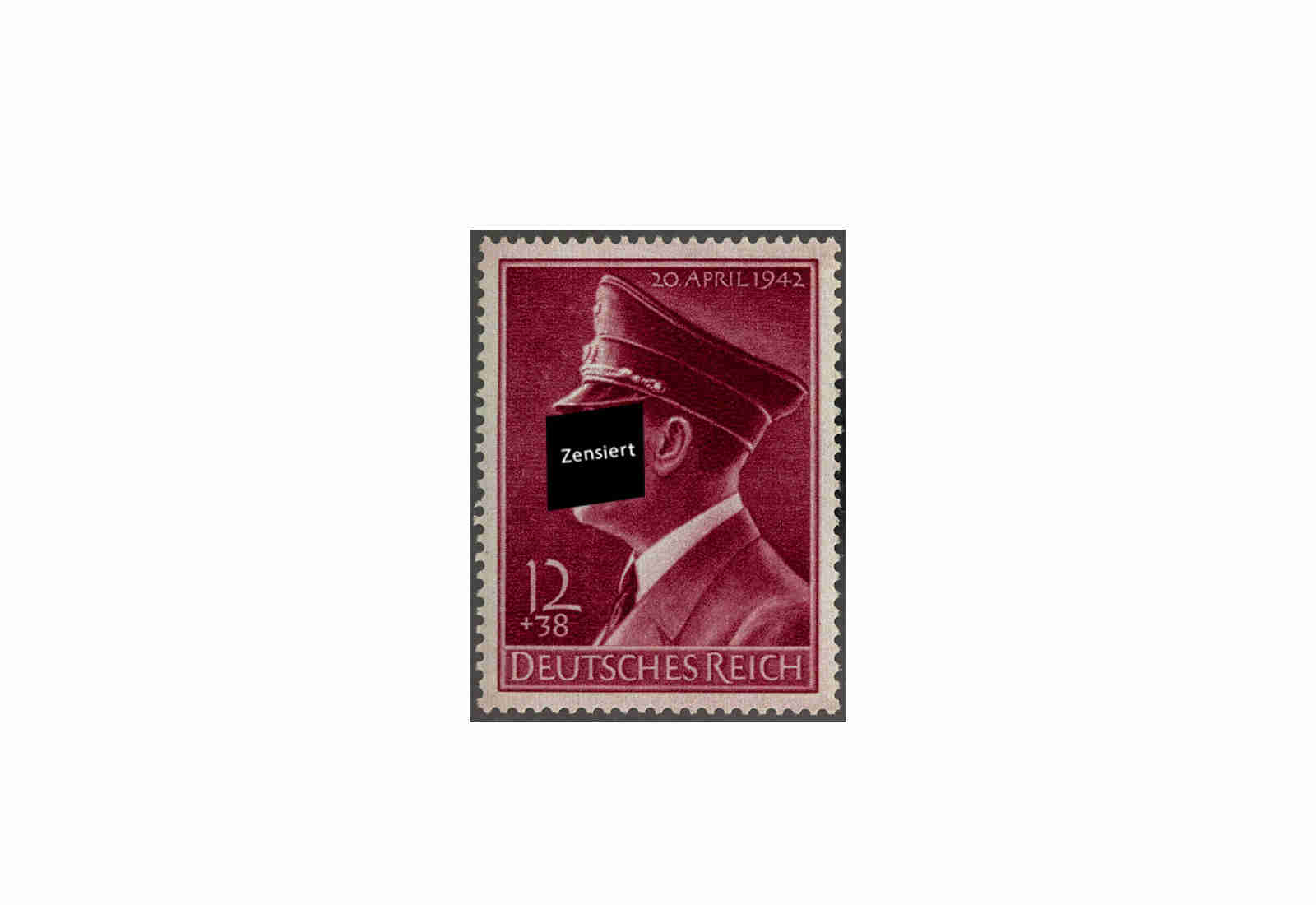 Briefmarke Deutsches Reich 1942 Michel-Nr. 813 x postfrisch senkrechte Riffelung