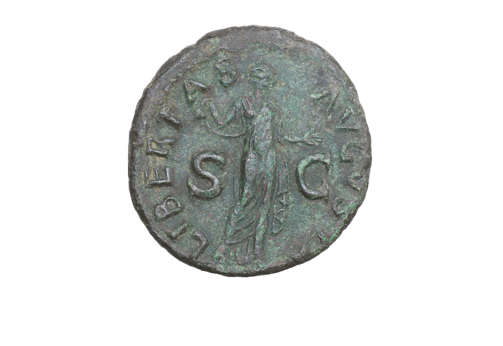 Kaiser Claudius Bronzemünze (41-54. n. Chr.) AE-As, Münzstätte Rom