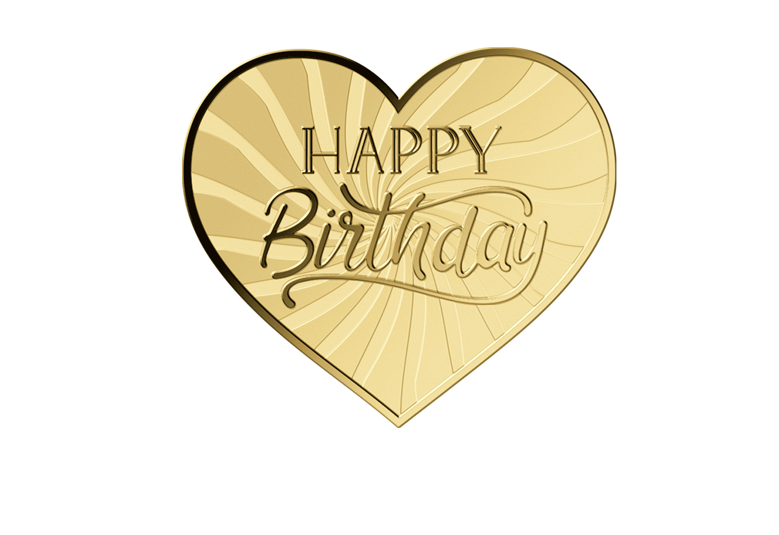 Goldausgabe Motiv Happy Birthday 999/1000 Gold