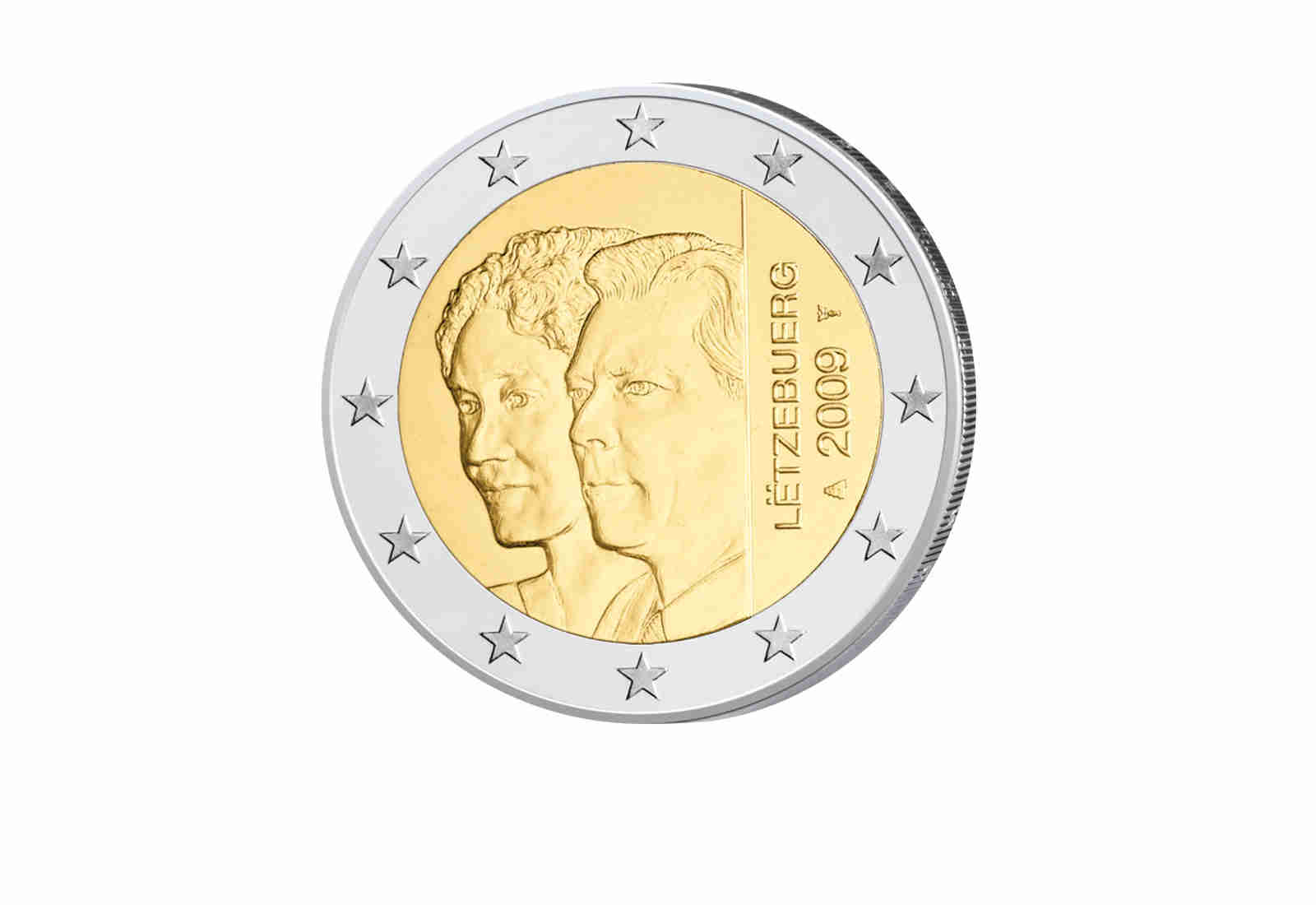 2 Euro 2009 Luxemburg 90. Jahrestag Thronbesteigung von Großherzogin Charlotte
