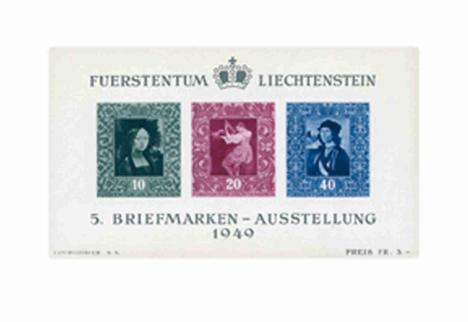 Liechtenstein Frühausgaben Block 5 postfrisch