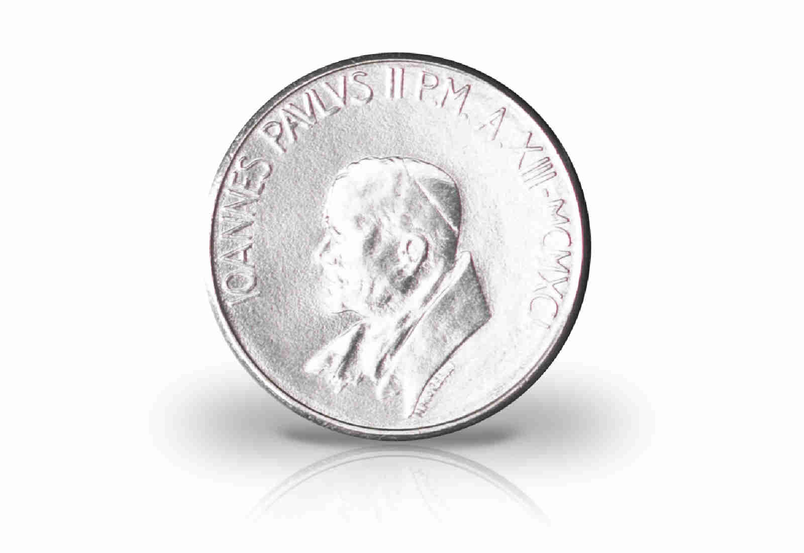 50 Lire 1991 Vatikan Papst Johannes Paul II. Taufe
