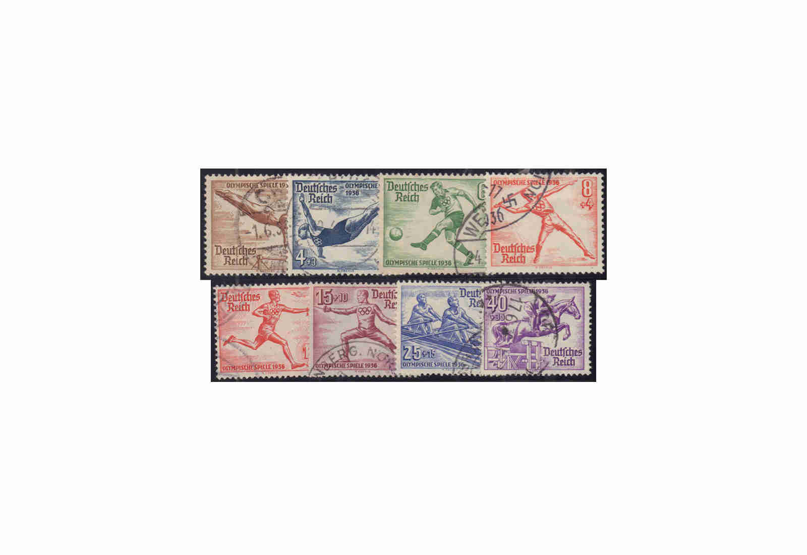 Deutsches Reich Michel Nr. 609/16 gestempelt