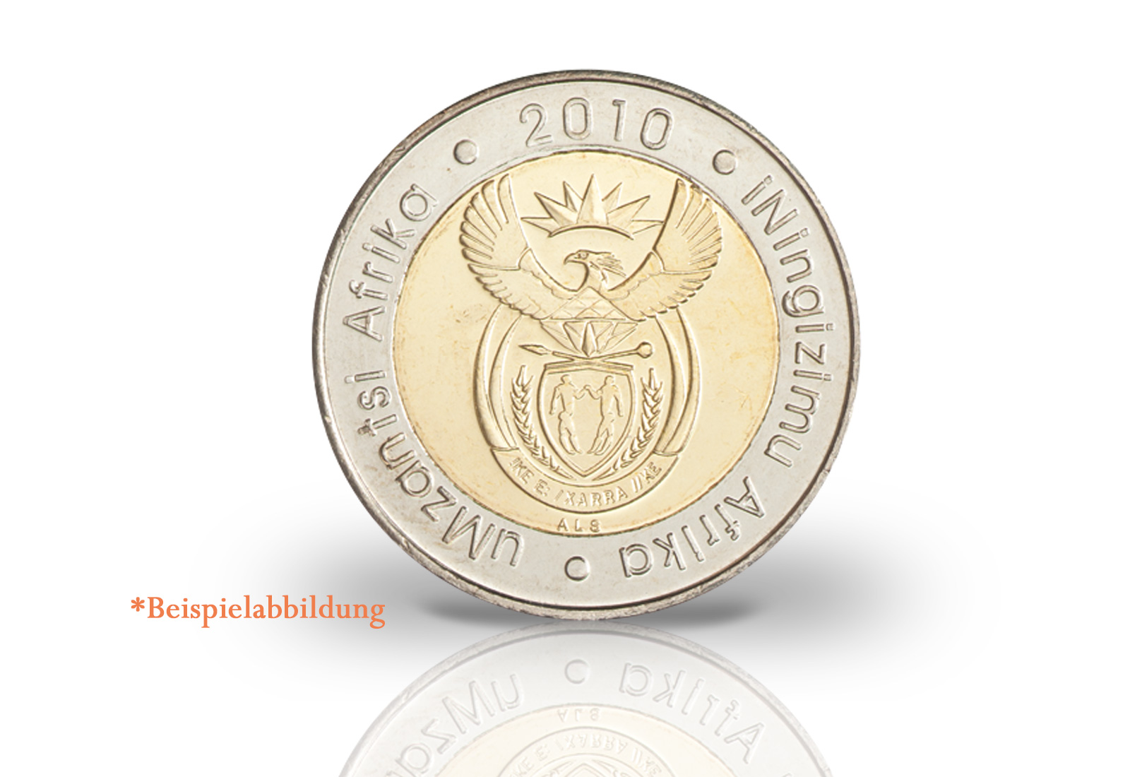 5 Rand Kursmünze Südafrika Jahrgang unserer Wahl